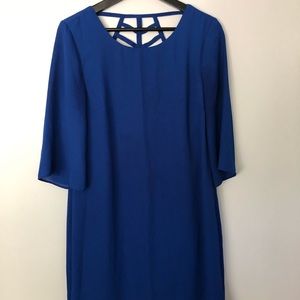Blue, mini, tunic style dress